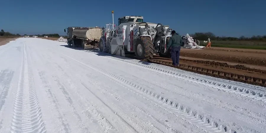 Illustrative image of Lime and cement stabilization in Derby
